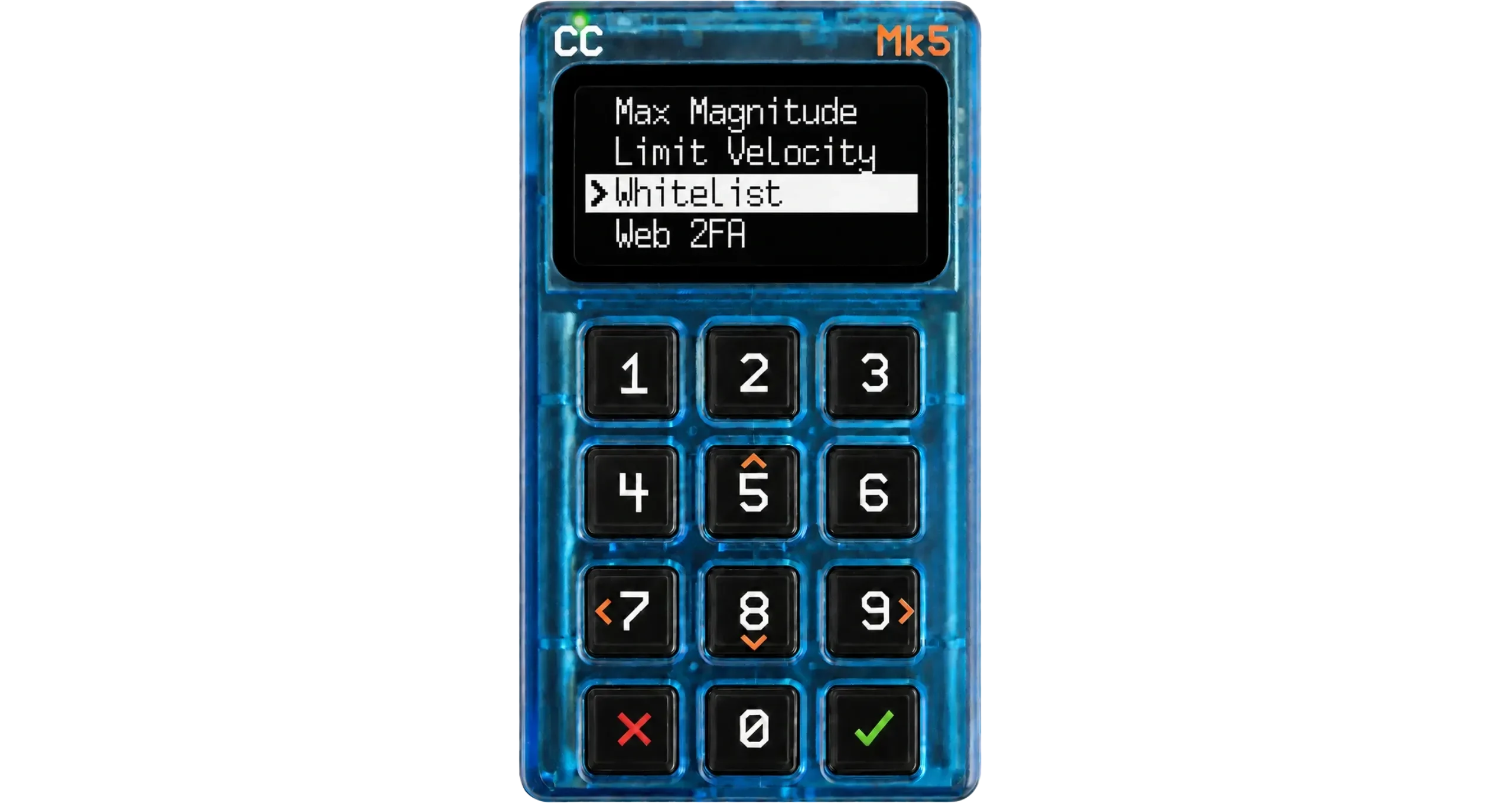 Coldcard Spending Policy Whitelist option