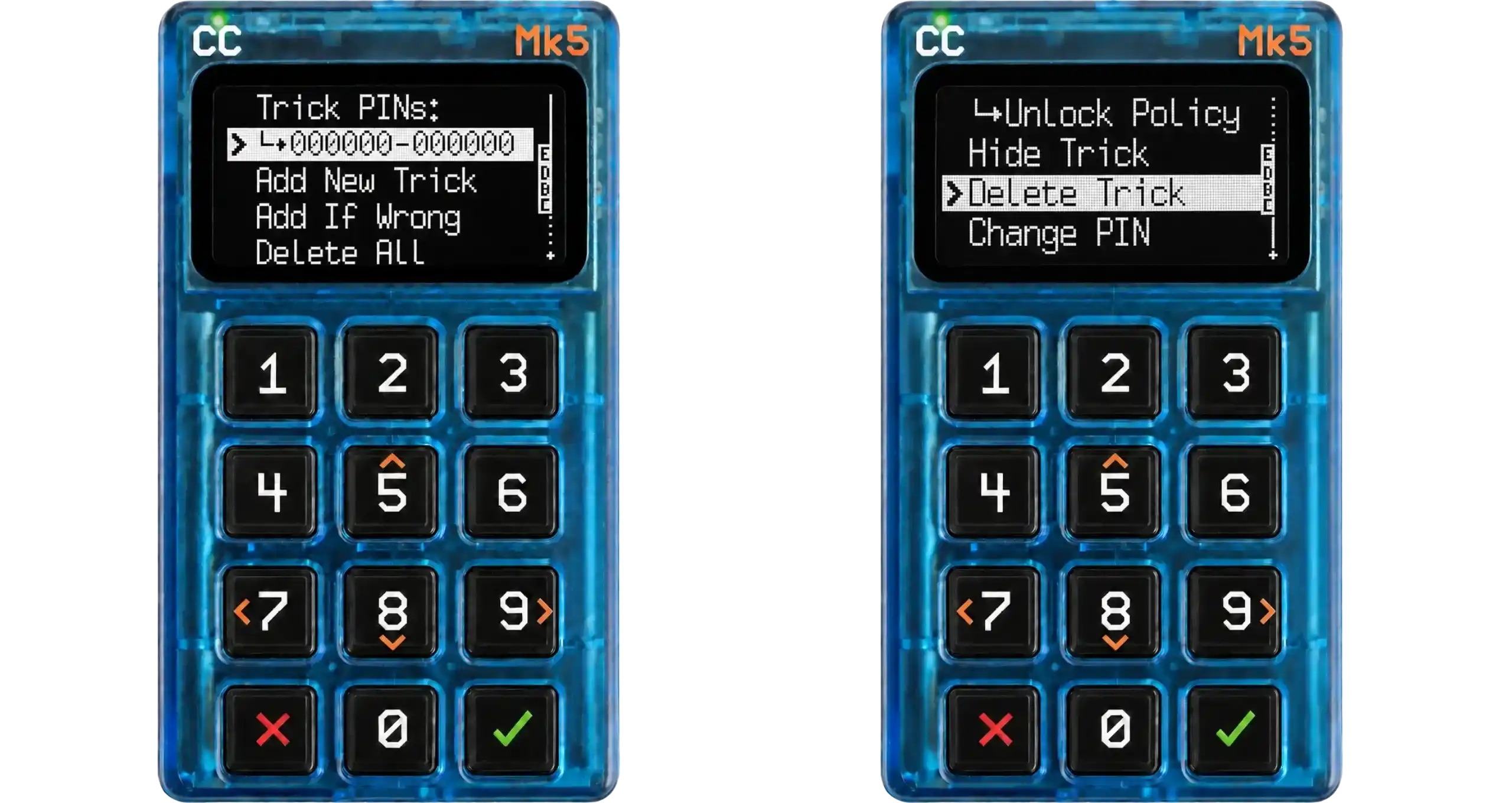 Coldcard Delete Trick option for the Policy Unlock PIN