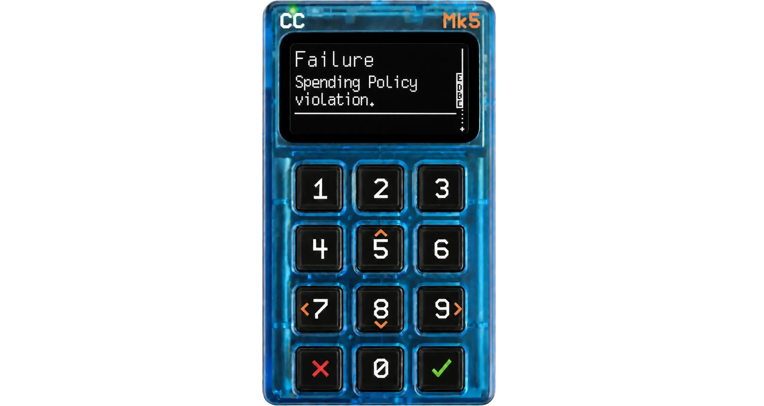 Coldcard rejecting an outbound payment PSBT