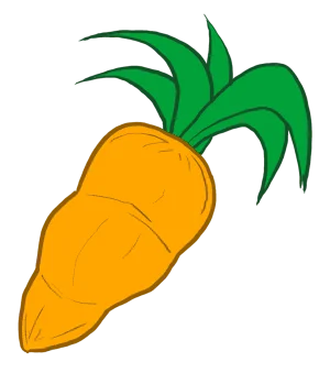 Drawing of a carrot