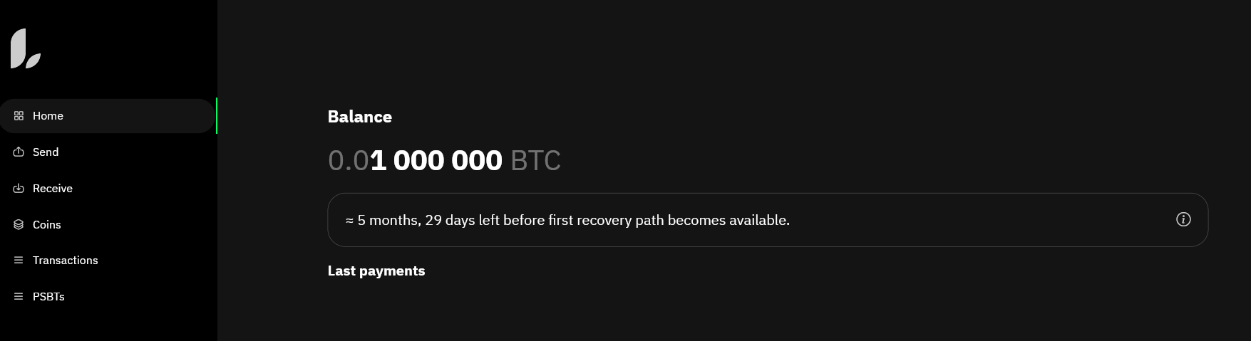 Home page - time until first path becomes available