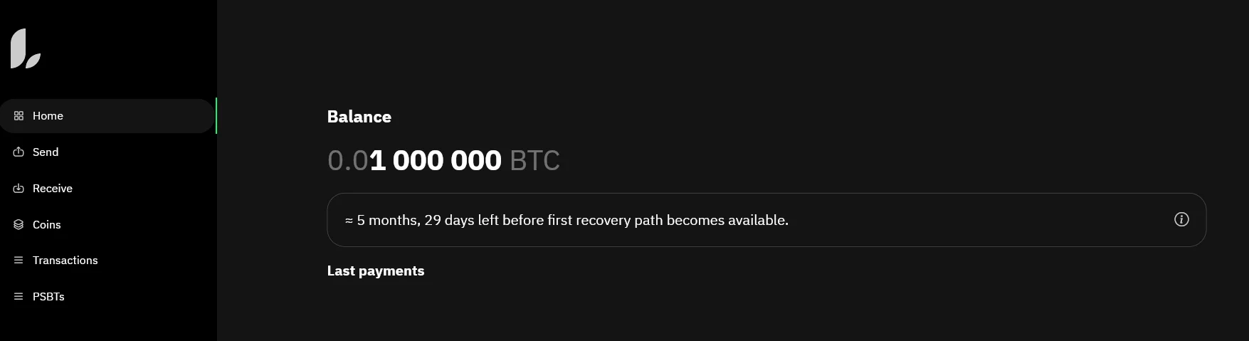 Home page - time until first path becomes available