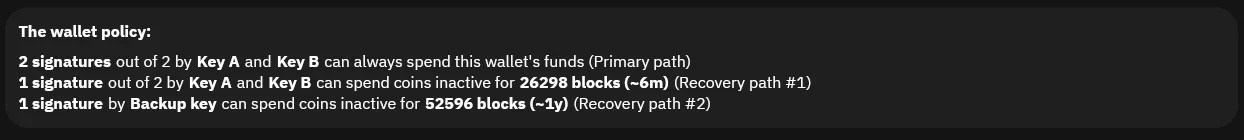 Example policy